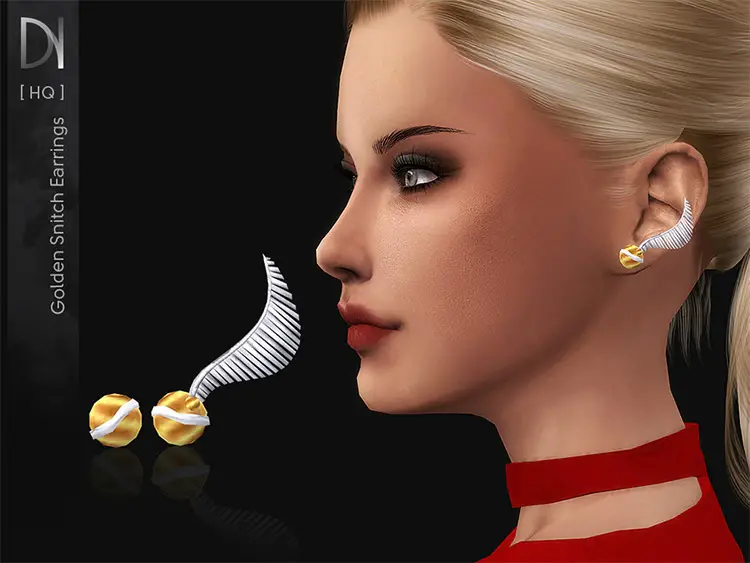 01 golden snitch earrings harry potte cc