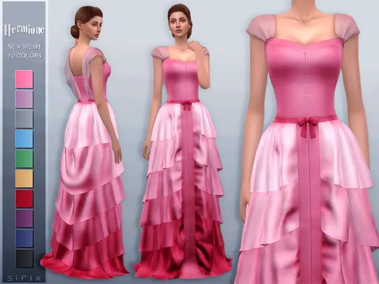 03 hermione gown sims4 cc