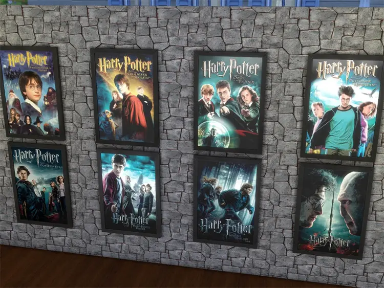 11 sims4 movie posters of harry potter cc 1