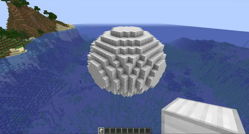 How to Make Circles and Spheres in Minecraft 5