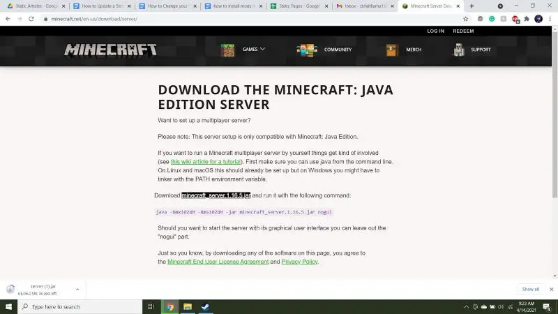 How to Update a Server in Minecraft 4