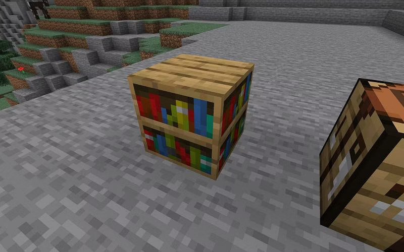 How to make a bookshelf in Minecraft 2