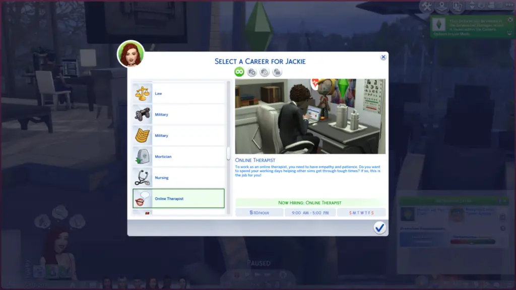 Online Therapist Career Mod 1536x864 1 40 Best Sims 4 Career Mods