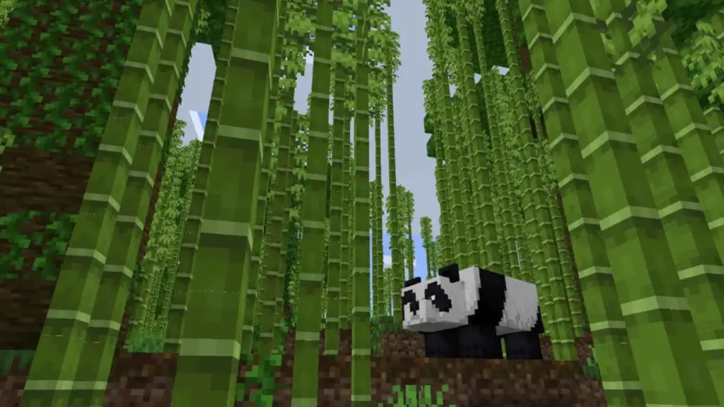 bamboo and pandas minecraft