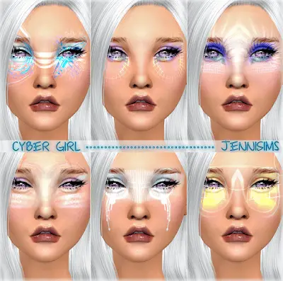 cyber girl makeup sims mod