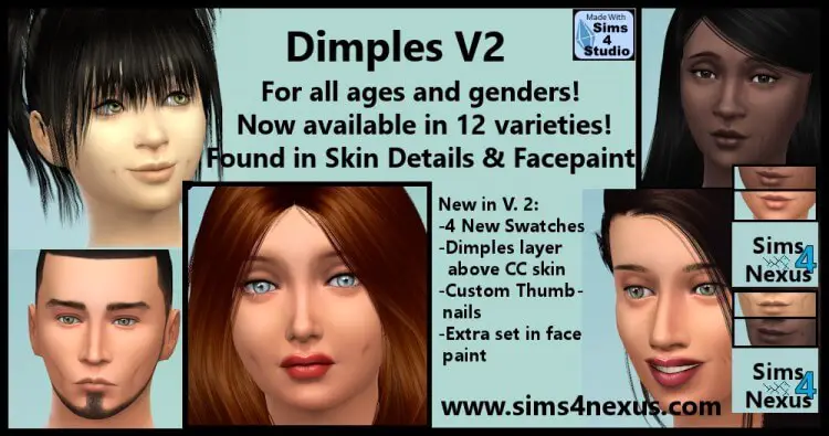 dimples v2 nexus sims mod
