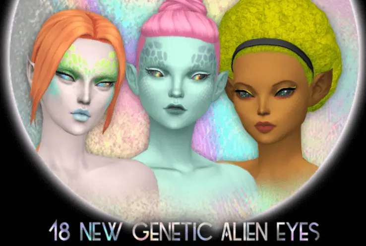 holo alien eyes sims mod 15 Sims 4 Alien-Themed CC & Mods