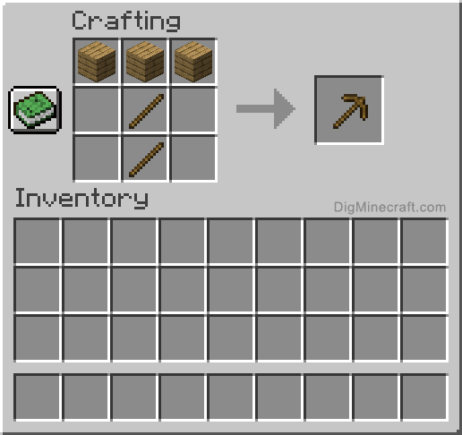how to make a pickaxe minecraft