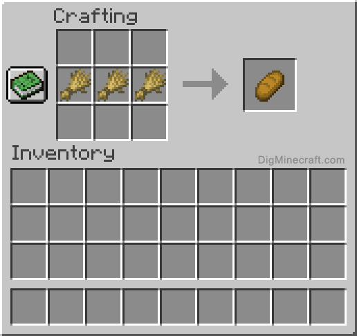 how to make bread minecraft