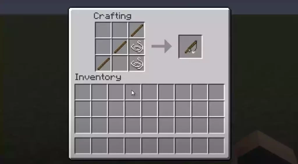 minecraft how to make fishing rod