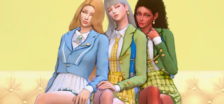 The Sims 4 School Uniform Mods