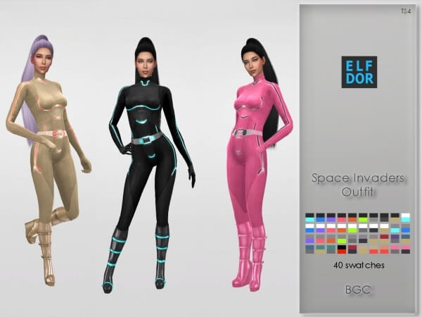 space invader outfit sims mod