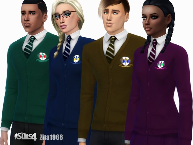 teen school uniform sims mod