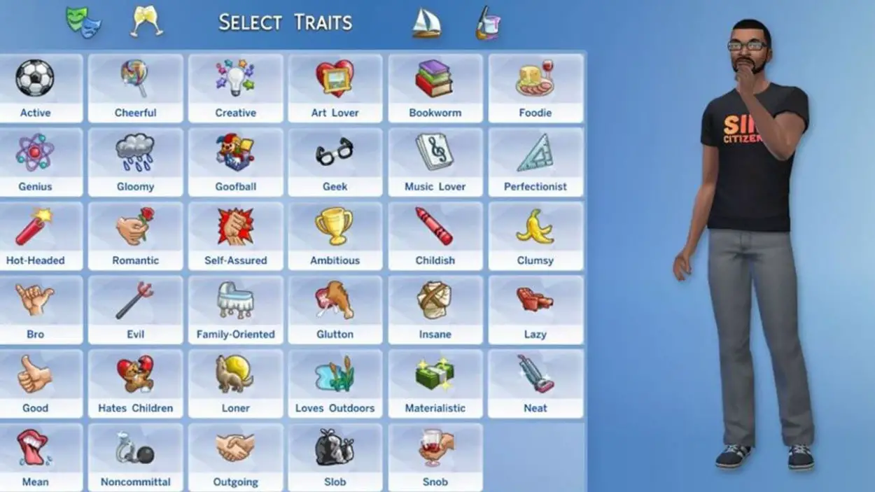 sims 4 cheat list of traits