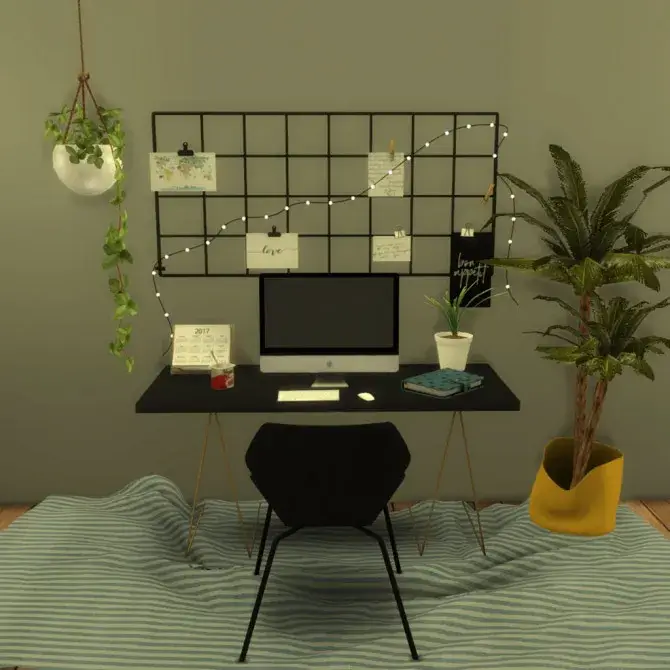 wall grid light sims mod
