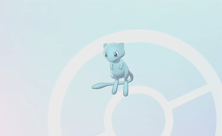 06 shiny mew pokemon blue colored