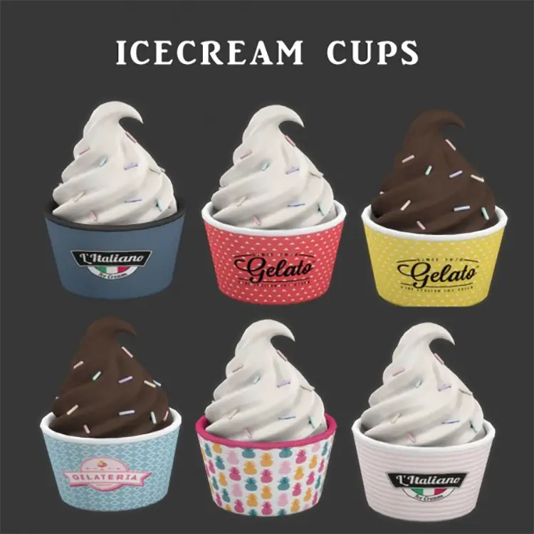 06 sims cc ice cream cups screenshot 1