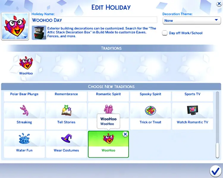 09 woohoo custom holiday sims4 mod