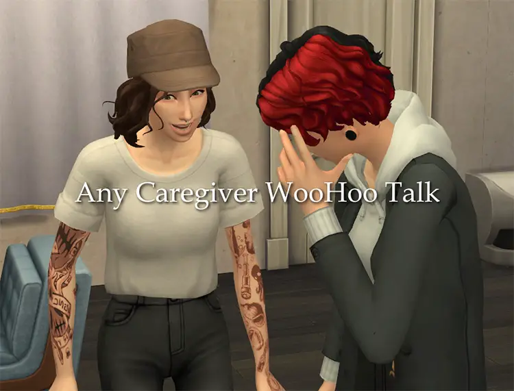 11 any caregiver can give the woohoo talk sims4 mod