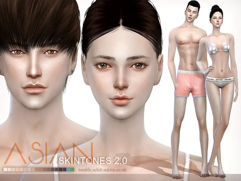 ASIAN Skintones2.0 ALL AGE by S Club