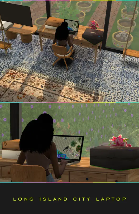 City Laptop 21 Sims 4 Computers Custom Content