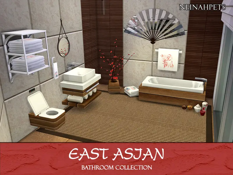 East Asian Bathroom Accessories Bath Towel