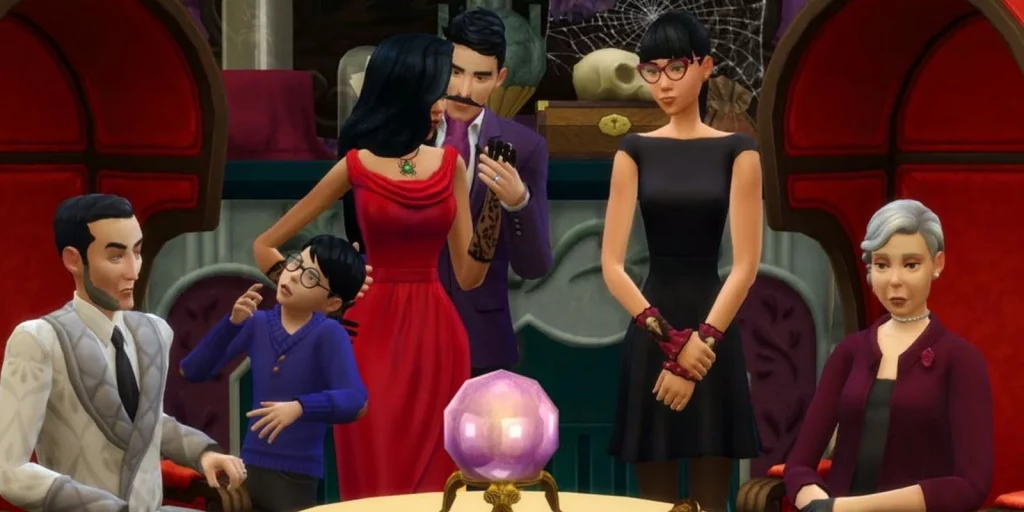 Goth family sims