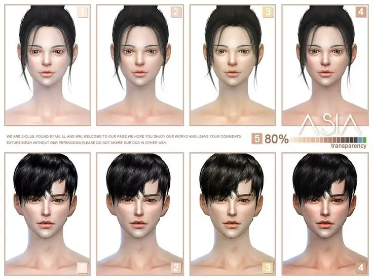 S Club WMLL ASIAN Skintones3.0 ALL AGE