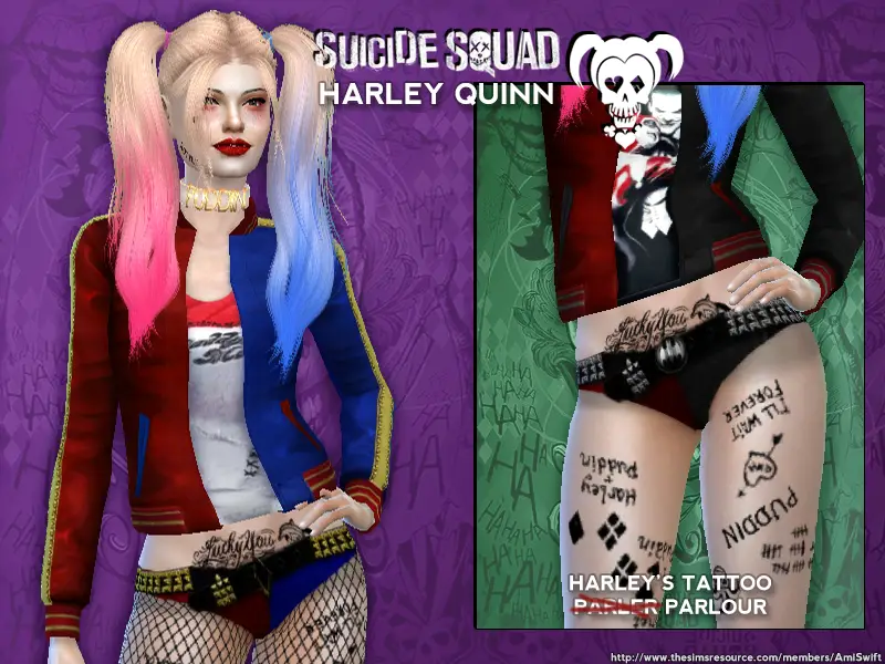 The Suicide Squads Harley Quinn Tattoo