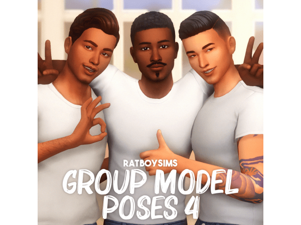 There are fourteen Sims 4 group model poses