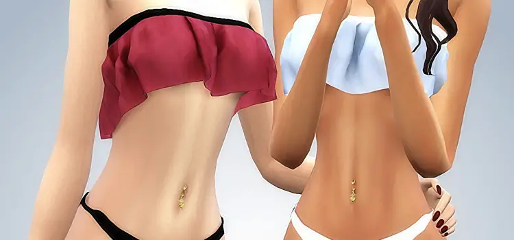 00 featured anchor design bellybutton ring sims4 cc preview