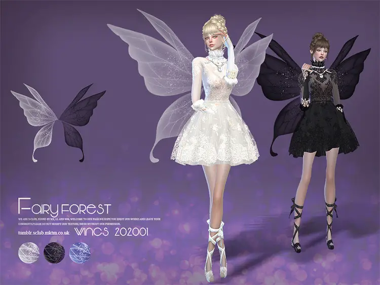 03 fairy forest wings sims 4 cc 1