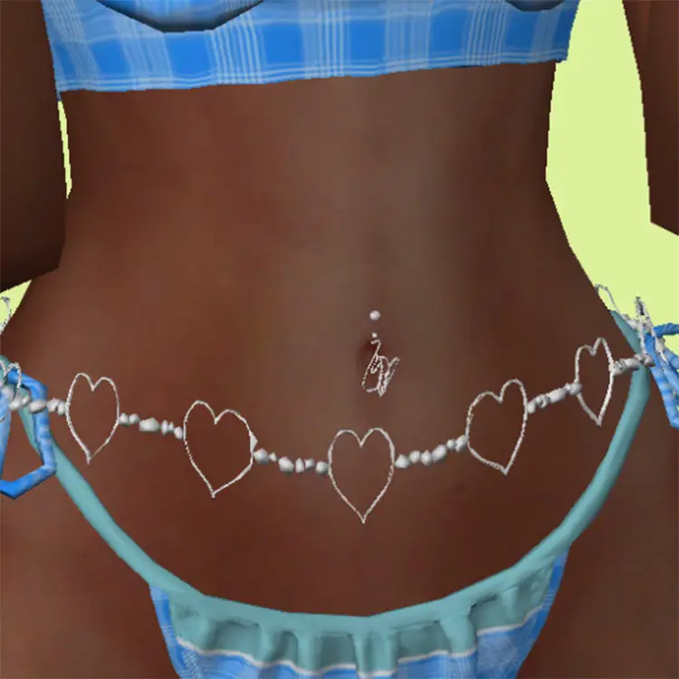 04 belly chain tummy ring sims4 cc