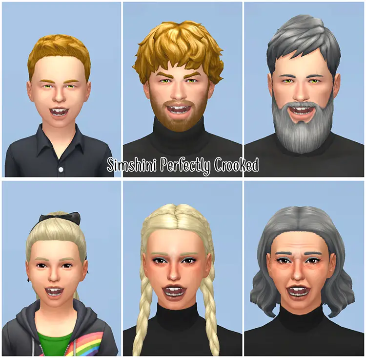 04 perfectly crooked teeth sims 4 cc 18 Best Sims 4 Custom Teeth Mods & CC Packs