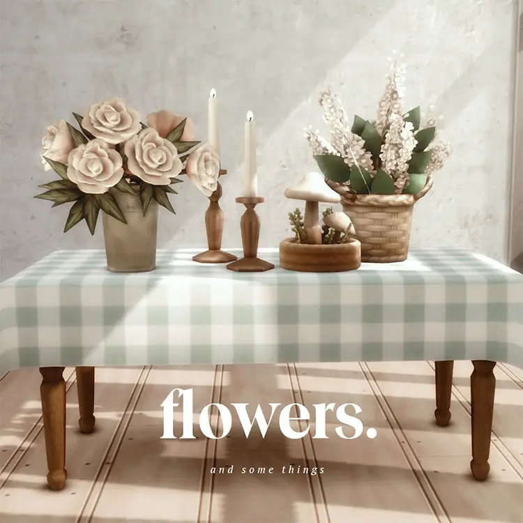 06 flowers and some things cc sims4