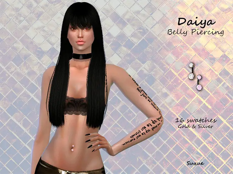 08 daiya belly piercing mod cc