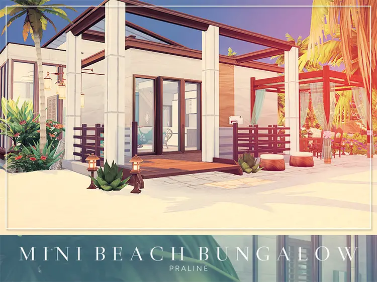08 mini beach bungalow by praline sims cc sims4