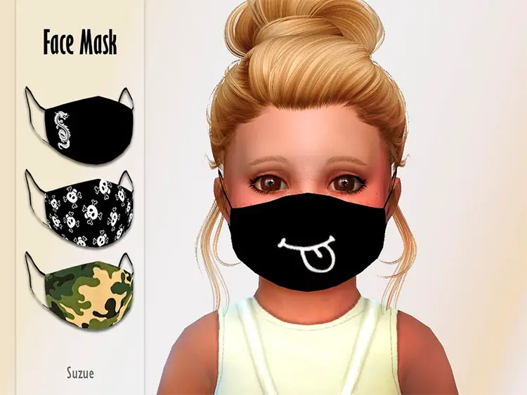 10 toddler face masks sims4 cc