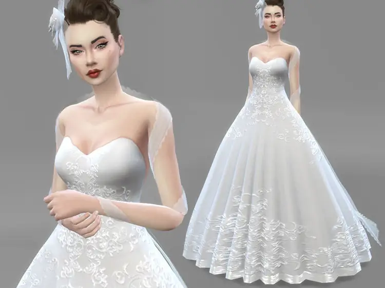 10 wedding set hat rosa sims 4 cc screenshot