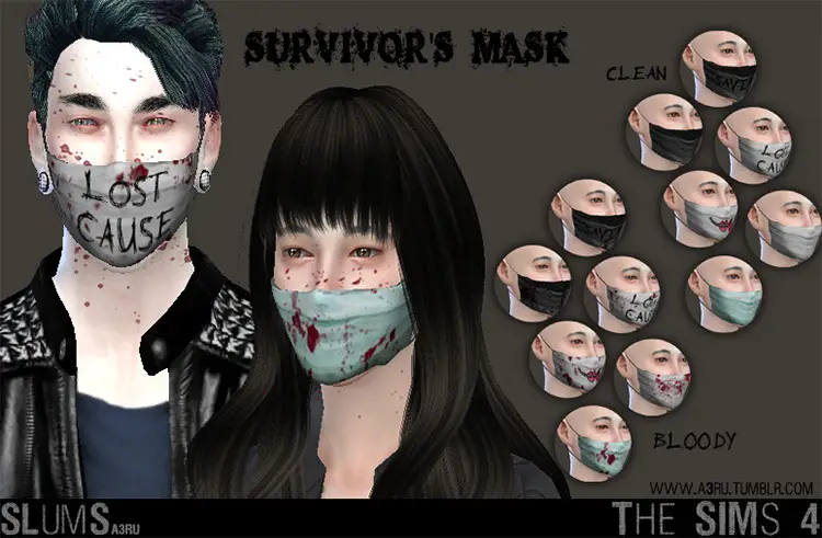 12 survivors mask sims4 cc