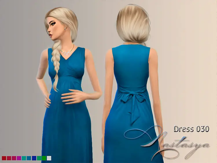 13 dress maternity sleeveless maxi cc sims4