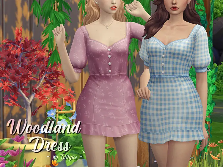 22 woodland dress sims4 cc