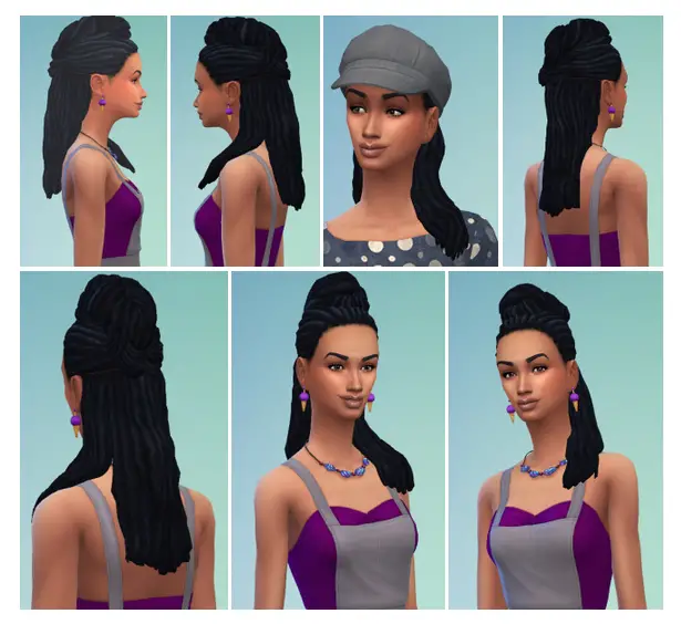 High Twisted Dreads 18 Best Sims 4 Dreadlocks Hair CC