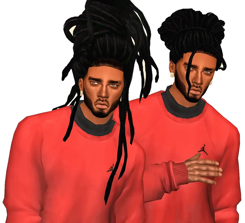 Messy Bun Dreads 18 Best Sims 4 Dreadlocks Hair CC