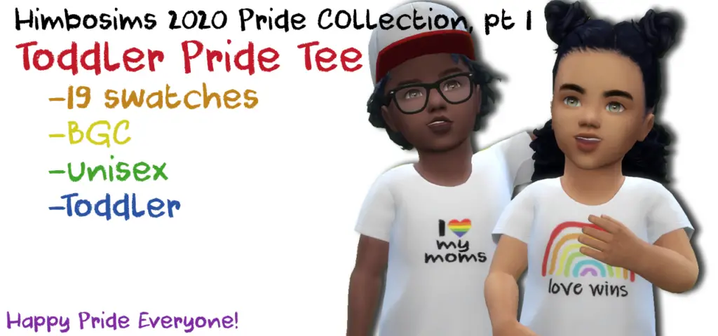 Pride Toddler Tee 18 Best Sims 4 Pride CC & LGBT Mod Packs