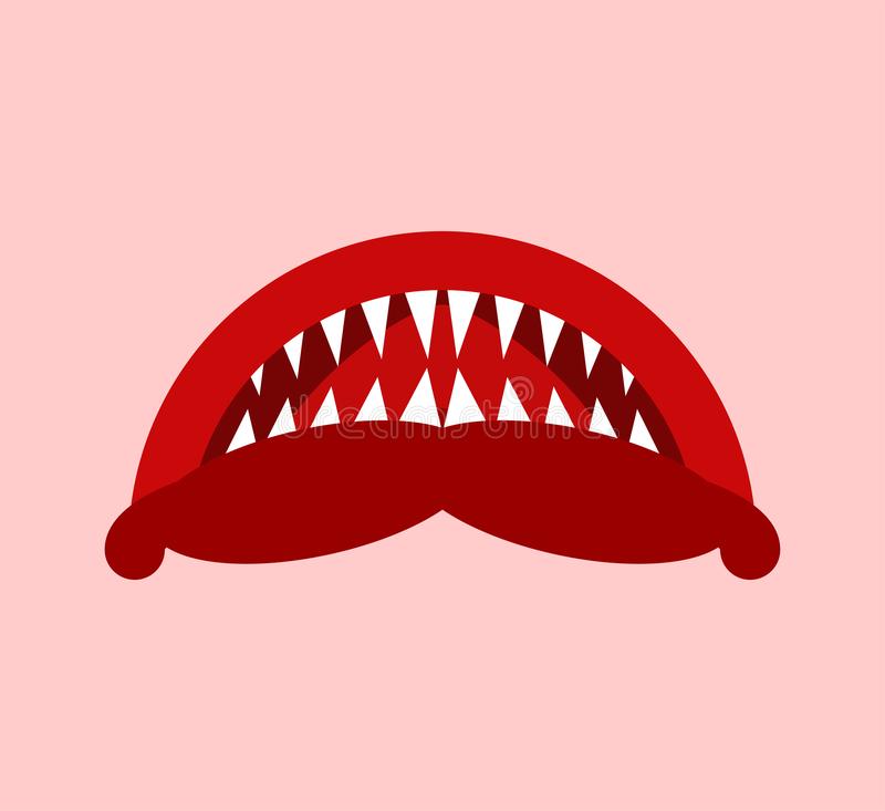 angry mouth teeth monster isolated scary maw fangs angry mouth teeth monster isolated scary maw fangs 161474950