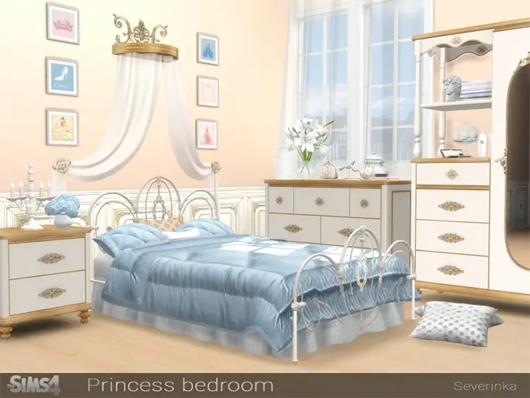 11 princess bedroom cc sims4