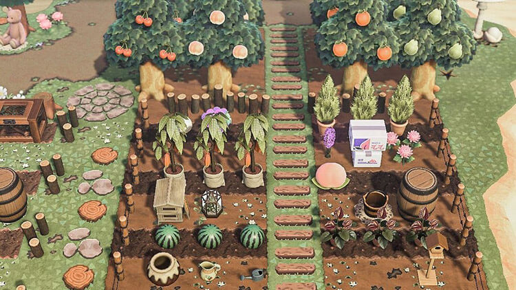 18 fruit veggie garden idea acnh 1