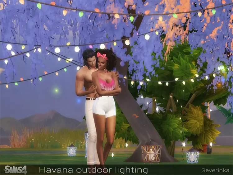 19 havana outdoor lighting sims4 cc
