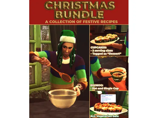 Christmas Bundle 3 new custom recipes by Robyn Locksley